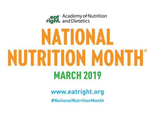 Happy National Nutrition Month!